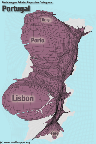 Portugal Bevölkerung Verteilung