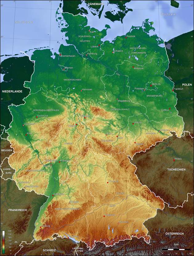 Deutschland Landkarte