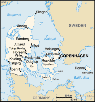 Dänemark Karte