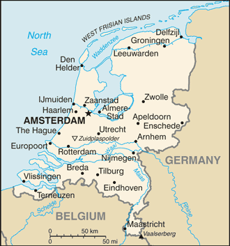 Niederlande Karte