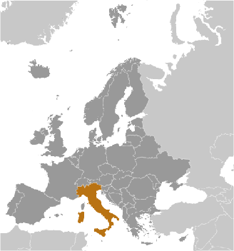 Italien Lage Europa