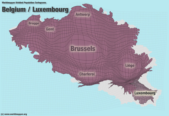 Belgien Bevölkerung Verteilung