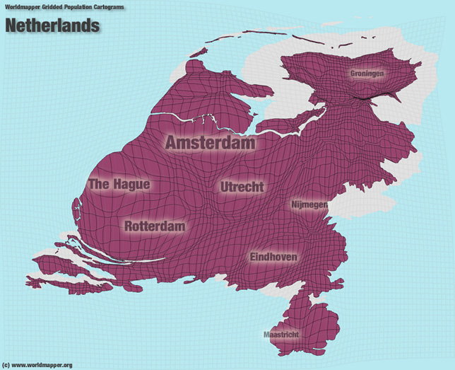 Niederlande Bevölkerung Verteilung