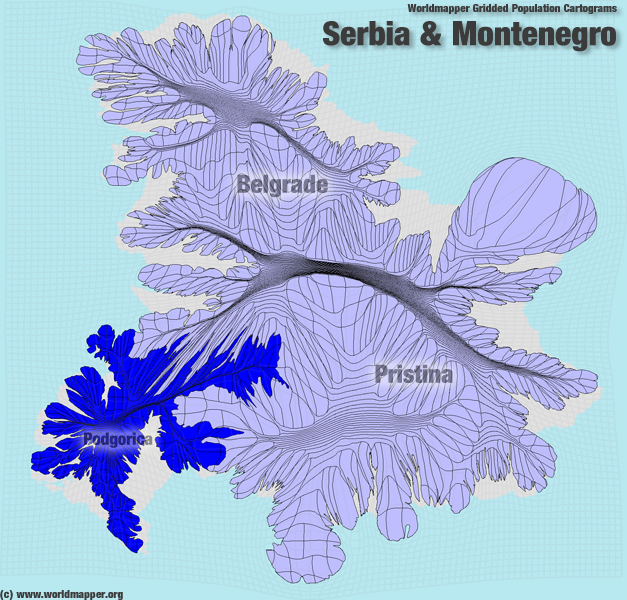 Serbien Bevölkerung Verteilung