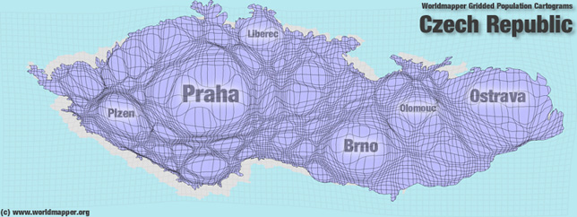 Tschechien Bevölkerung Verteilung