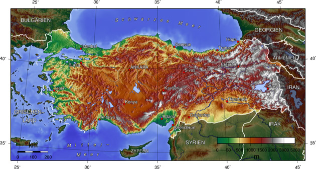 Türkei Landkarte