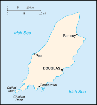 Isle of Man Karte