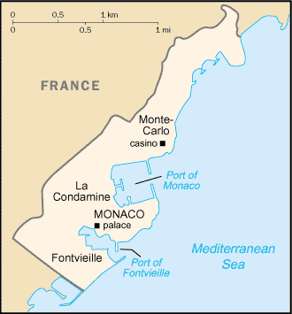 Monaco Karte