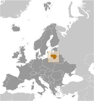 Litauen Lage Europa
