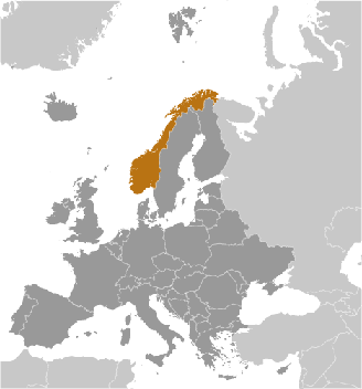 Norwegen Lage Europa