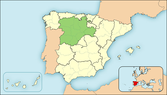 Kastilien-Leon Landkarte