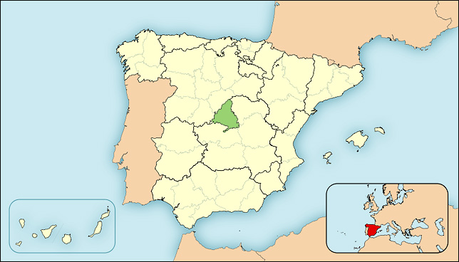Madrid Landkarte