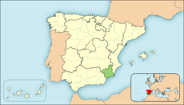 Murcia Landkarte